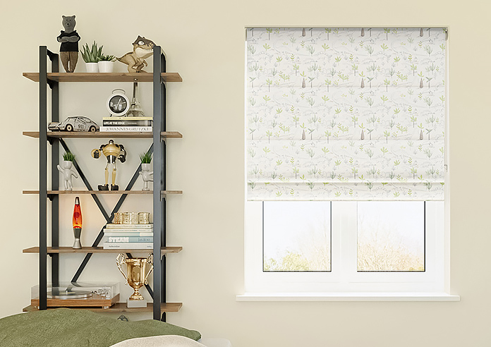 Dino Park, Forest - Twist&Fit Roman Blind - Image 3